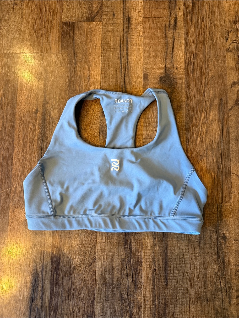 Bandit Light Blue Racerback Sports Bra